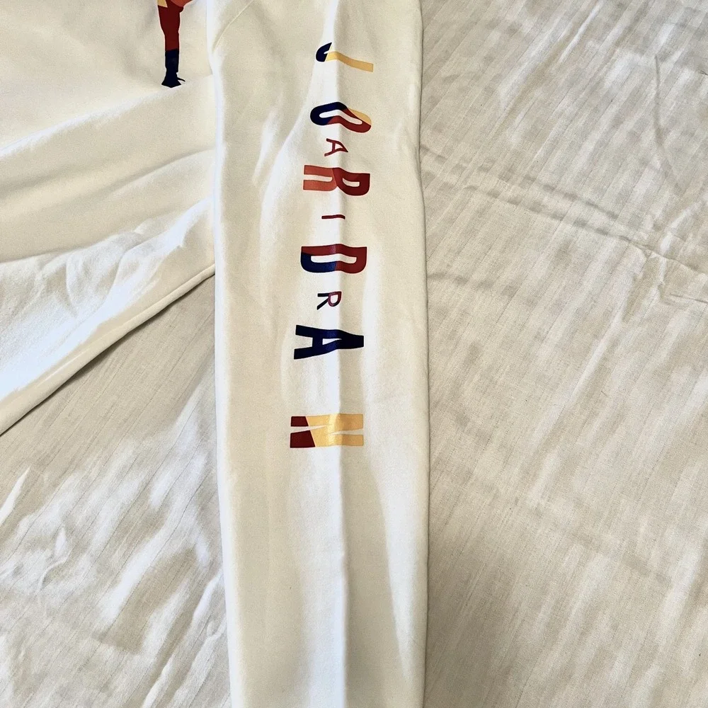 NWT Air Jordan Jump Man Rival Crew Sweat Shirt Long Sleeve White XXL Mens
